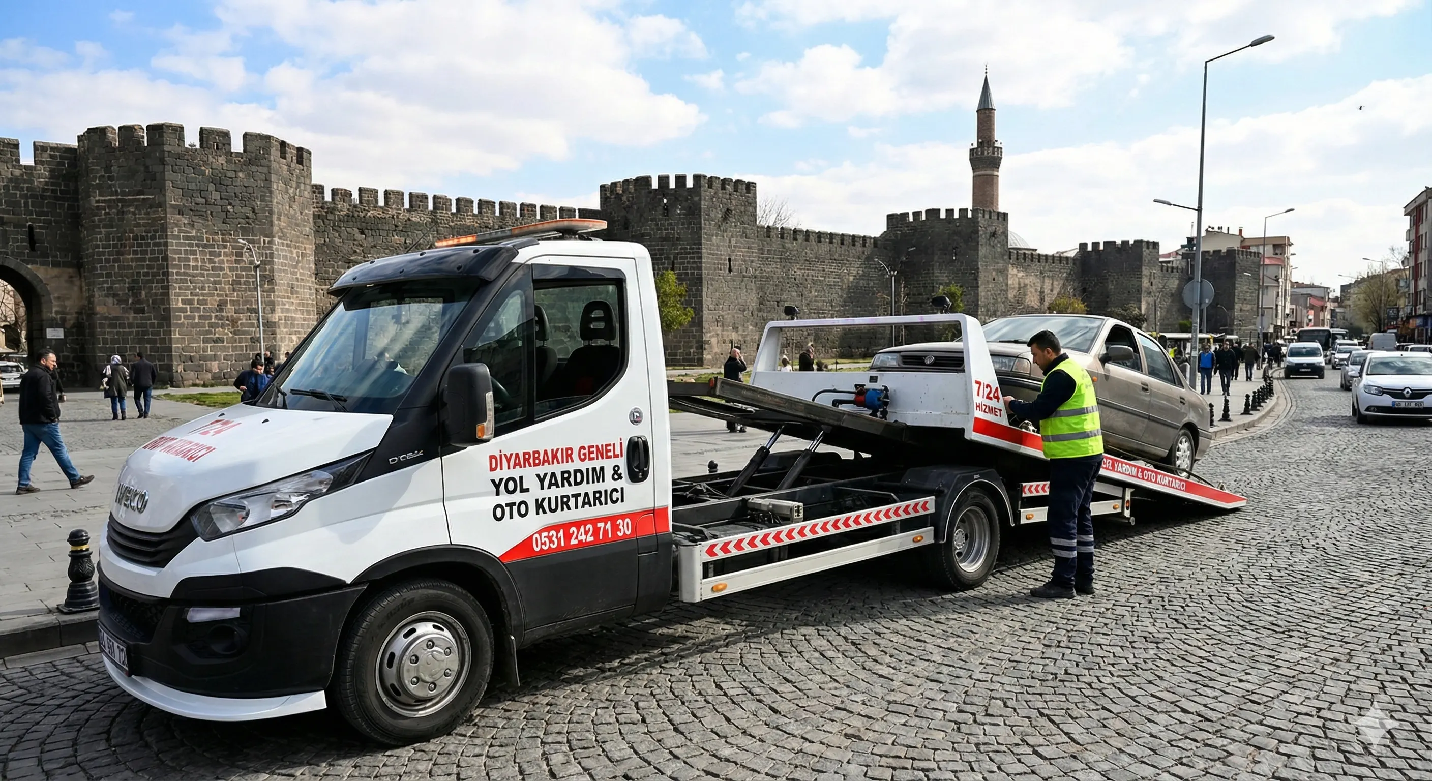 Diyarbakır oto kurtarıcı ile araç çekme hizmeti